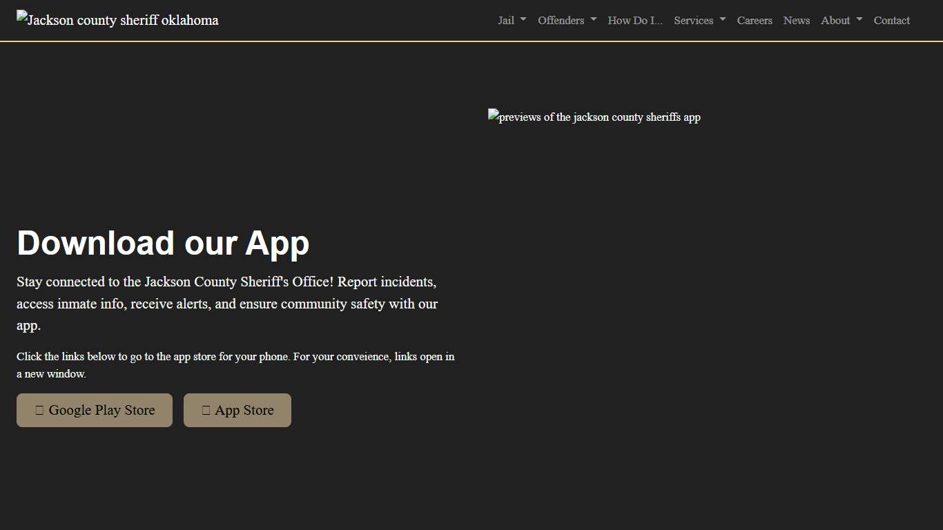 Download our App Jackson County Sheriff's Office